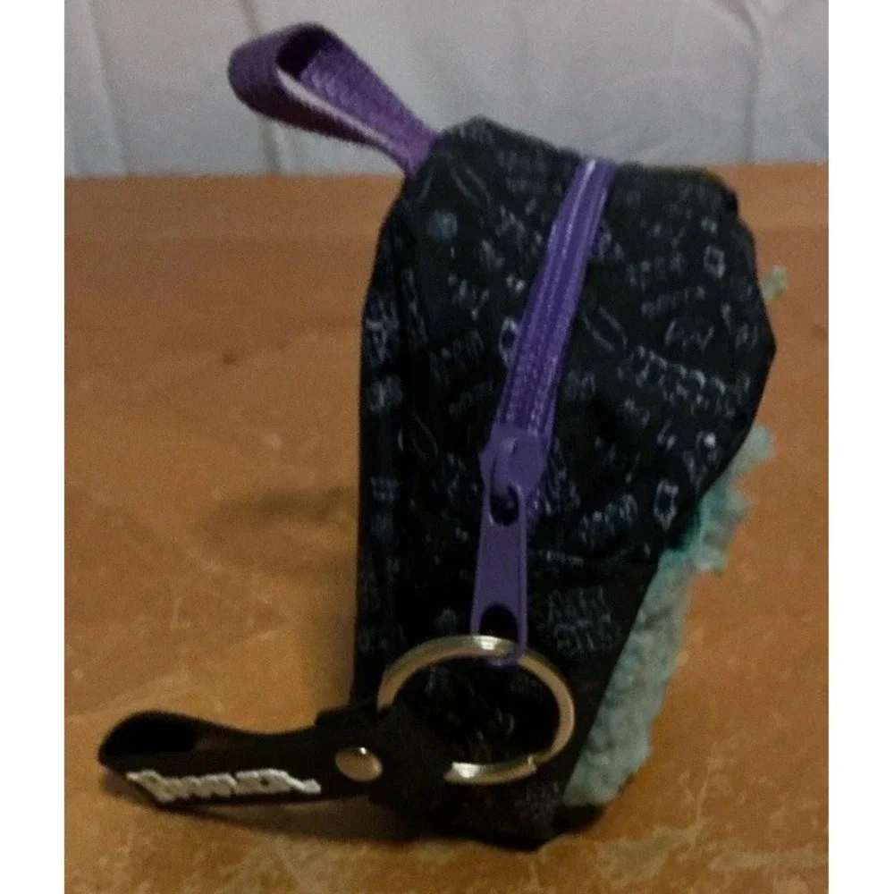Fuggler Monster Mini Backpack Black Purple Blue with Handle & Zipper Closure